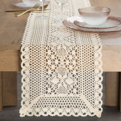 Boho ažúrový obrus 32x140 cm Megy